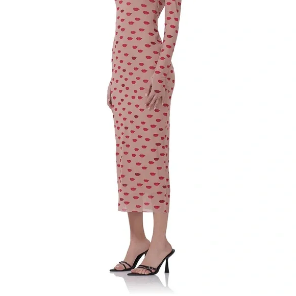 AFRM ** Shailene Dress + Headband** in Almond Kiss 💋 💋💋 - Picture 2 of 5